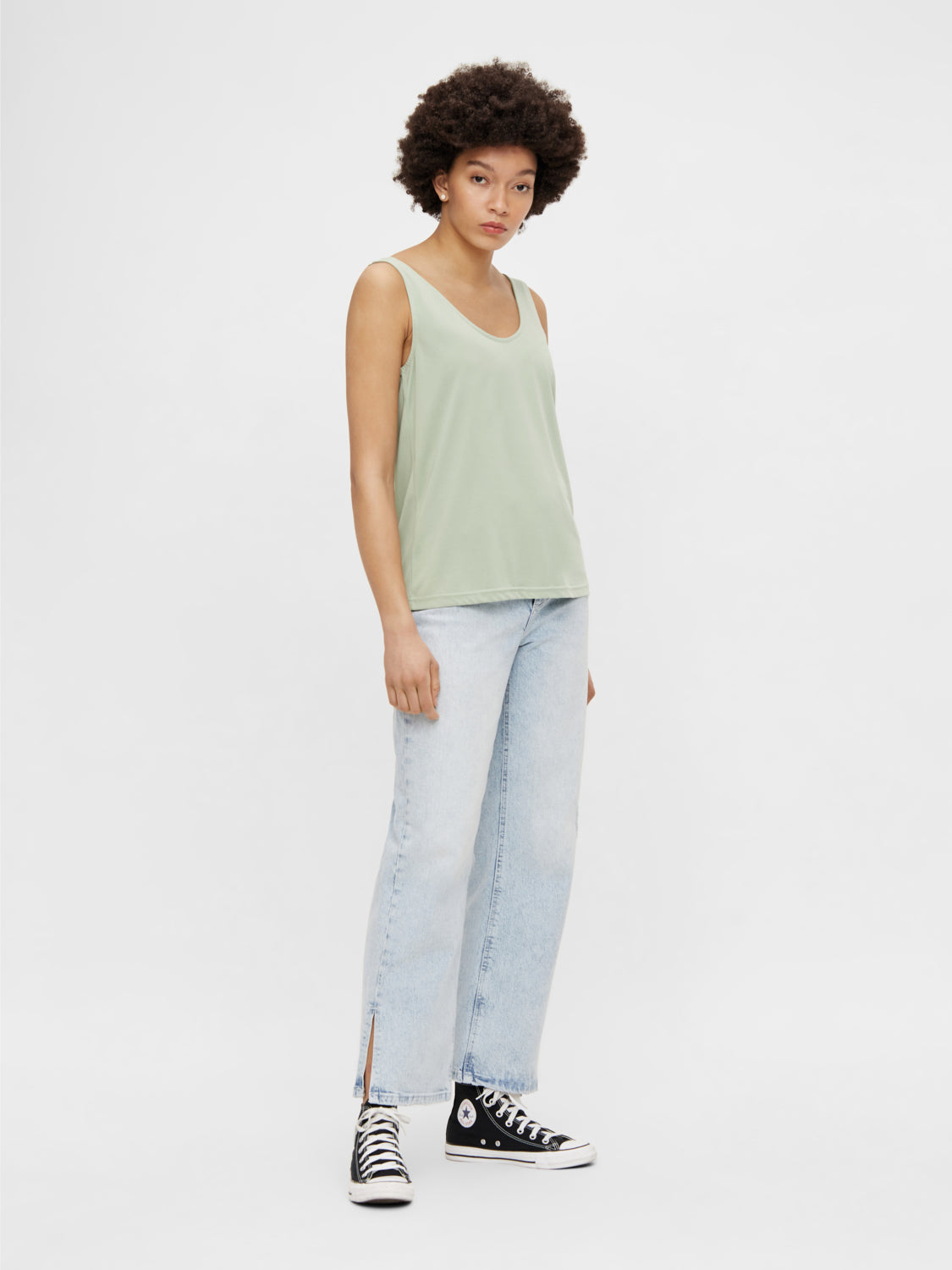 PCKAMALA Tank top - desert sage